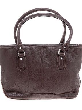 L.L. Bean Brown Pebbled Leather Shoulder Bag